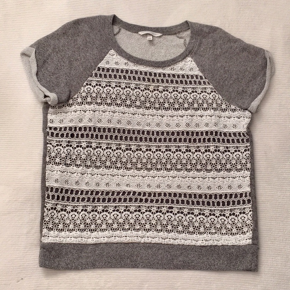 Victoria’s Secret Lace Front Sweatshirt Top